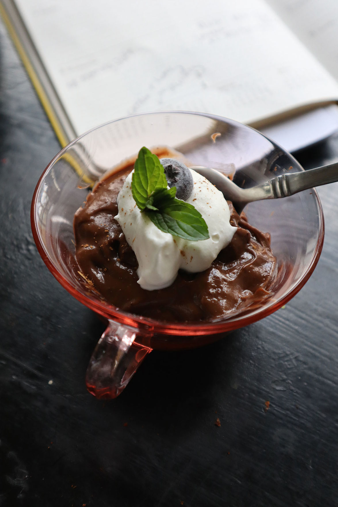 Avocado gives this blender chocolate pudding a silky texture. It's also gluten-free.